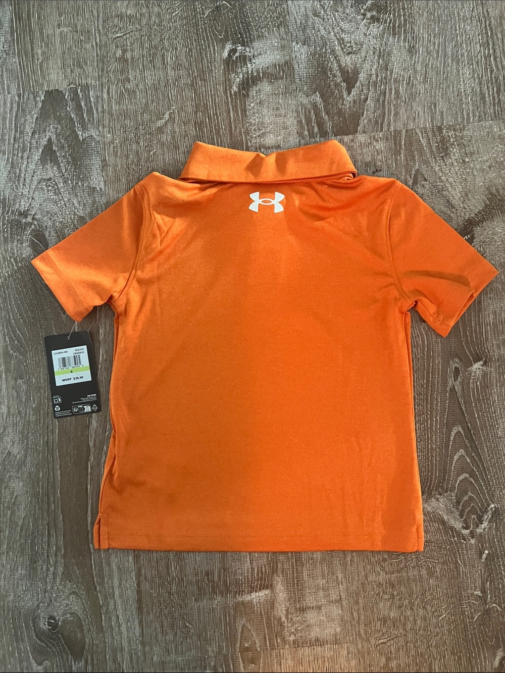 Under Armour NWT Orange Quick Dry Golf Polo size 4 - Picture 5 of 7